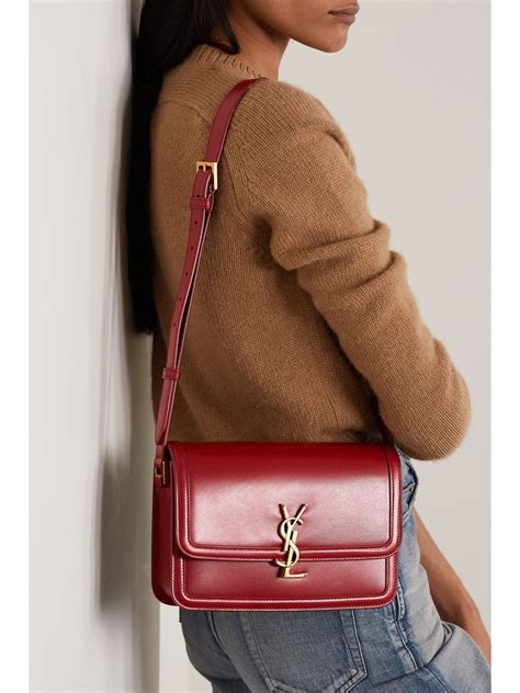 ysl red shoulder bag